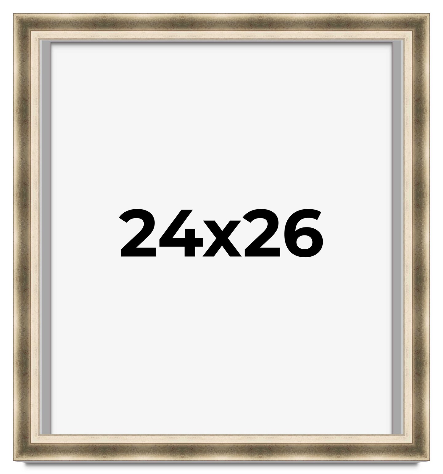 24x26 Deep Shadow Box Picture Frame with UV-Resistant Acrylic &#x26; Acid Free Backing, Available in 4 Finishes - Gold, Silver, Brown, White
