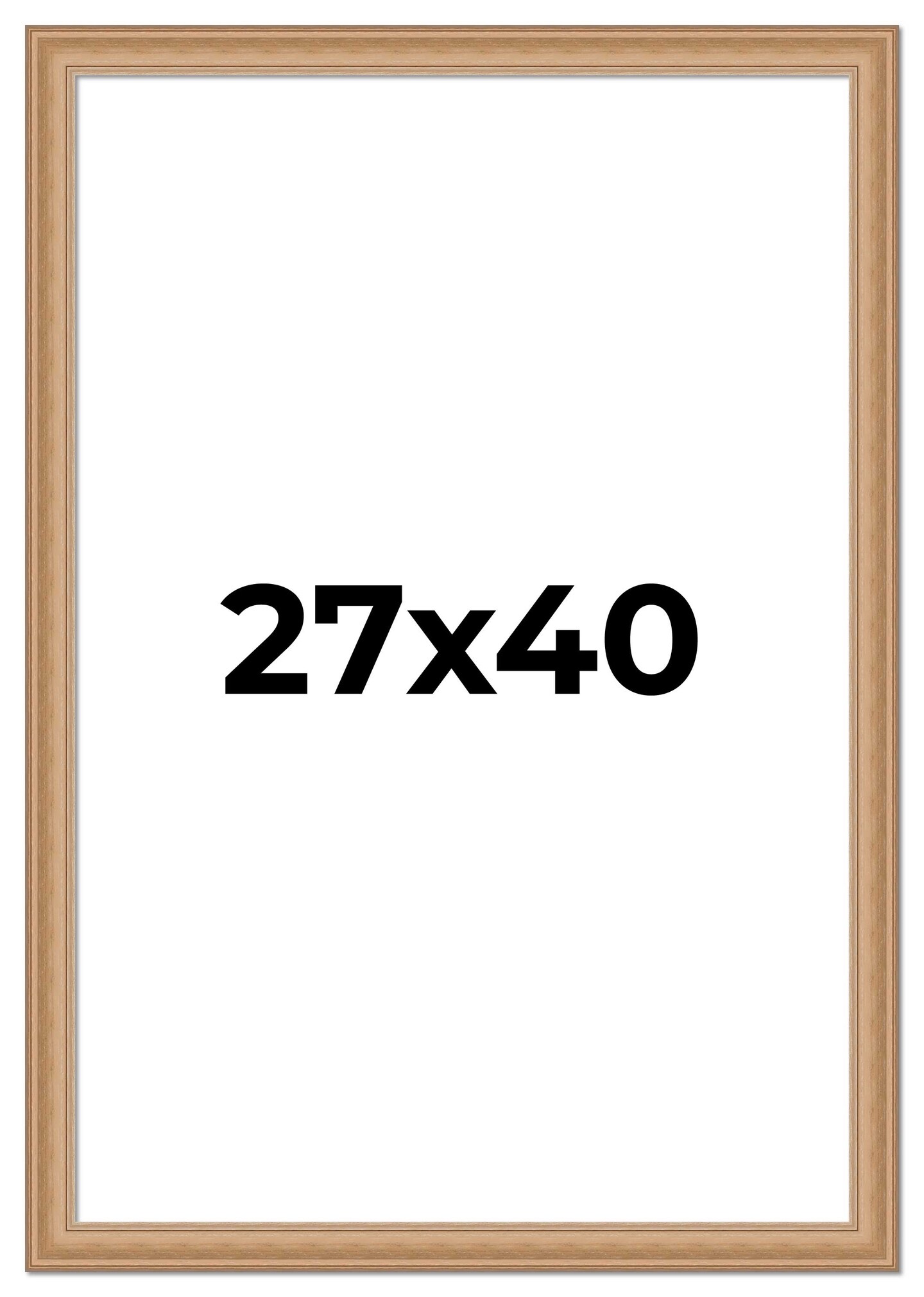 Weathered Yellow Picture Frame - UV Acrylic, Foam Board Backing, Hanging Hardware