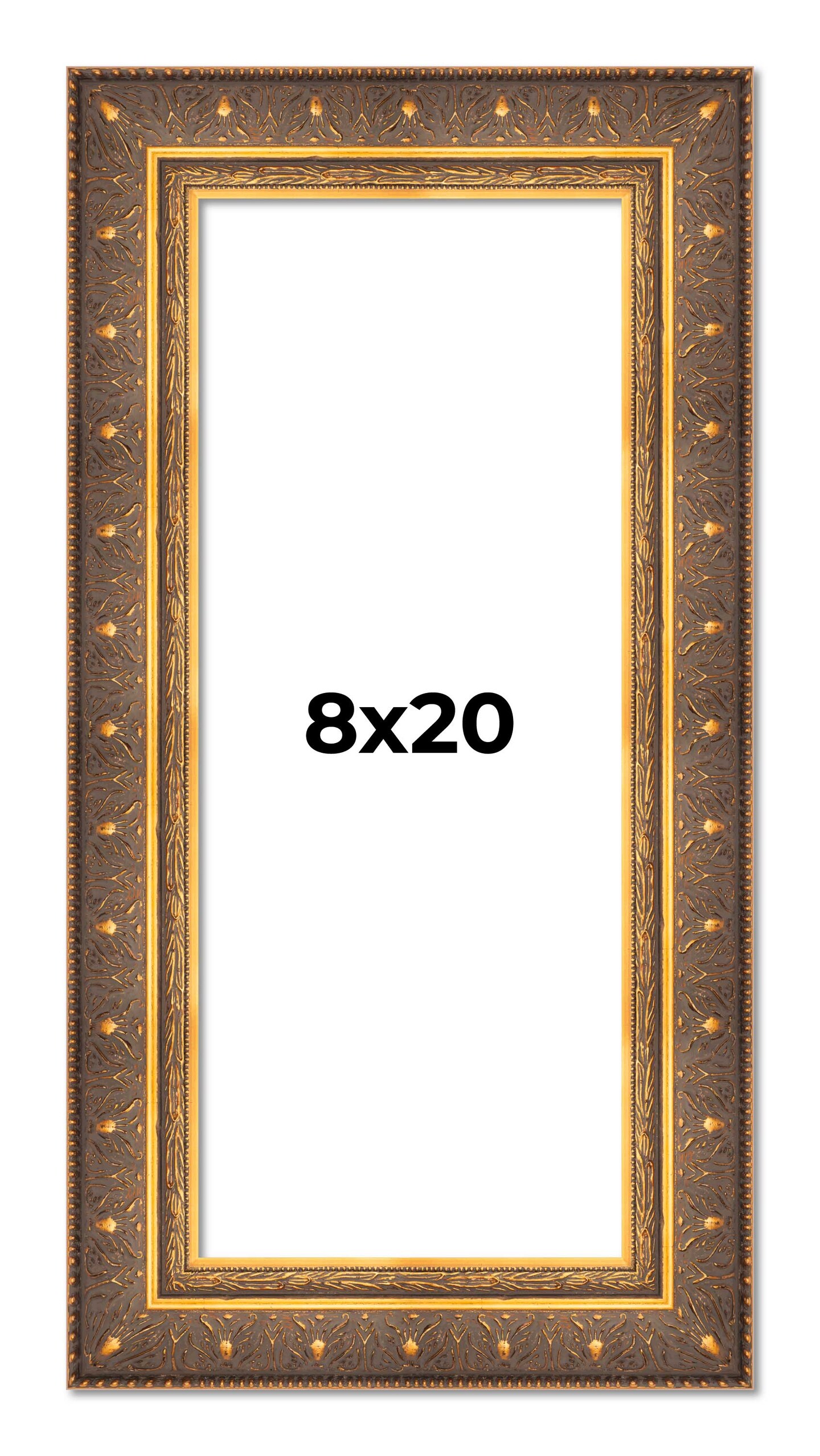 Panoramic Museum Gold Picture Frame - UV Acrylic, Foam Board