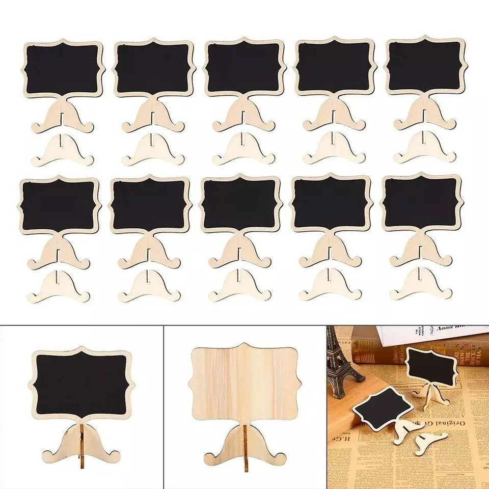 60 pcs Black Mini Chalkboards with Removable Stands Wedding Event Party Favors
