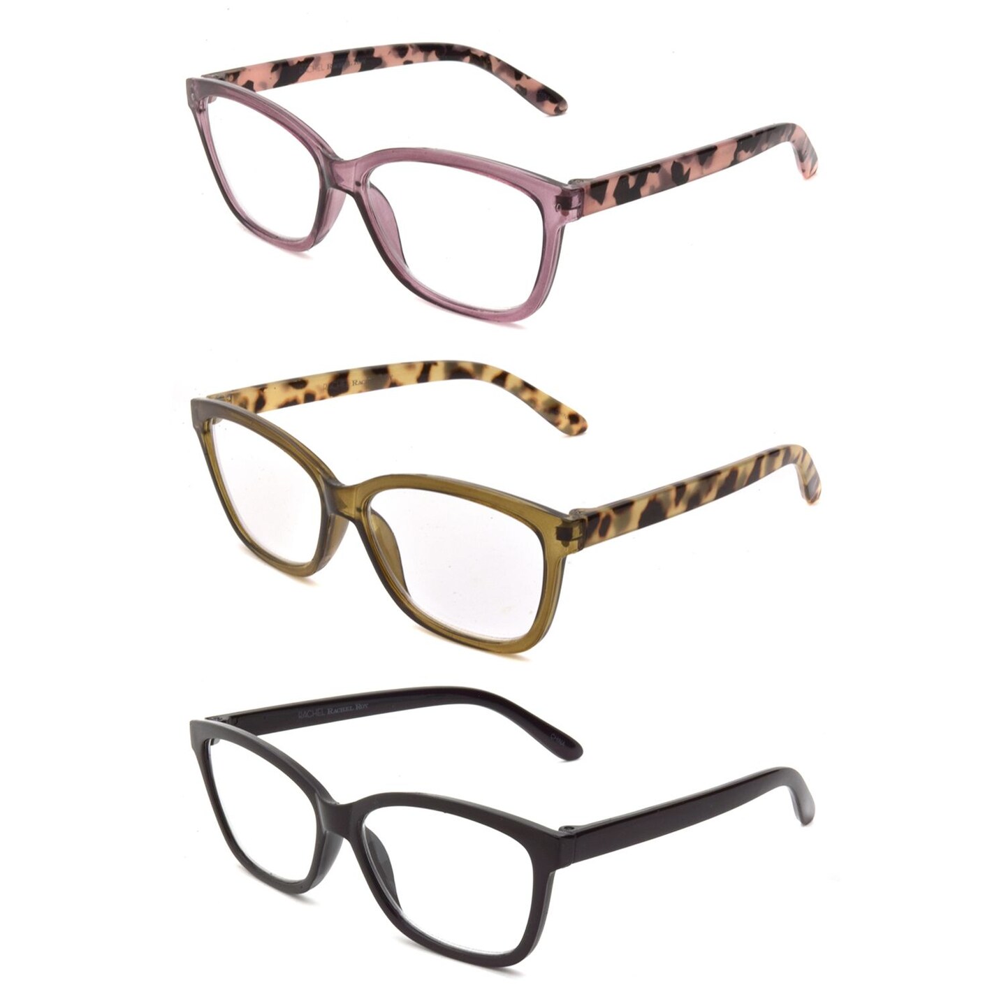 RACHEL Rachel Roy 3 Pack Reading Glasses, 2.50 Diopter
