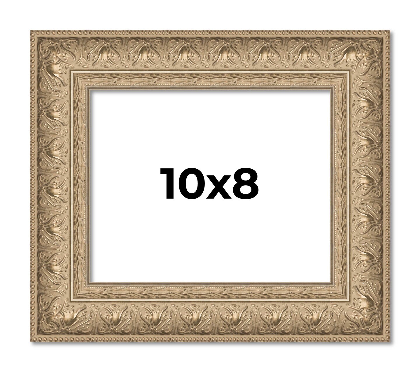 Photo Size Museum Silver Picture Frame - UV Acrylic, Foam Board Backing, Hanging Hardware