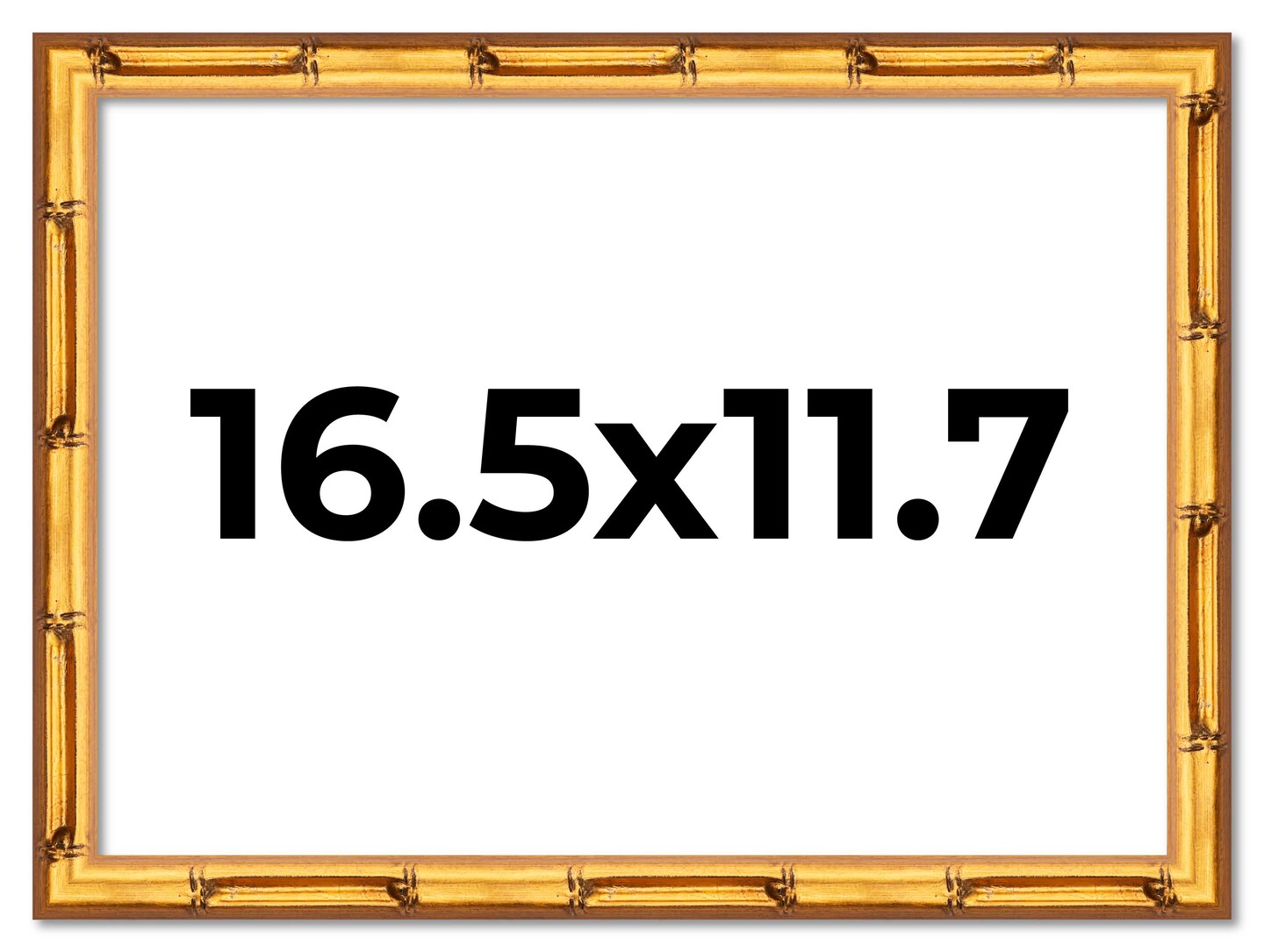 16.5x11.7 Bamboo Picture Frame with UV-Resistant Acrylic &#x26; Acid Free Backing, Available in  4 Finishes - Brown, Black, Gold, and Natural