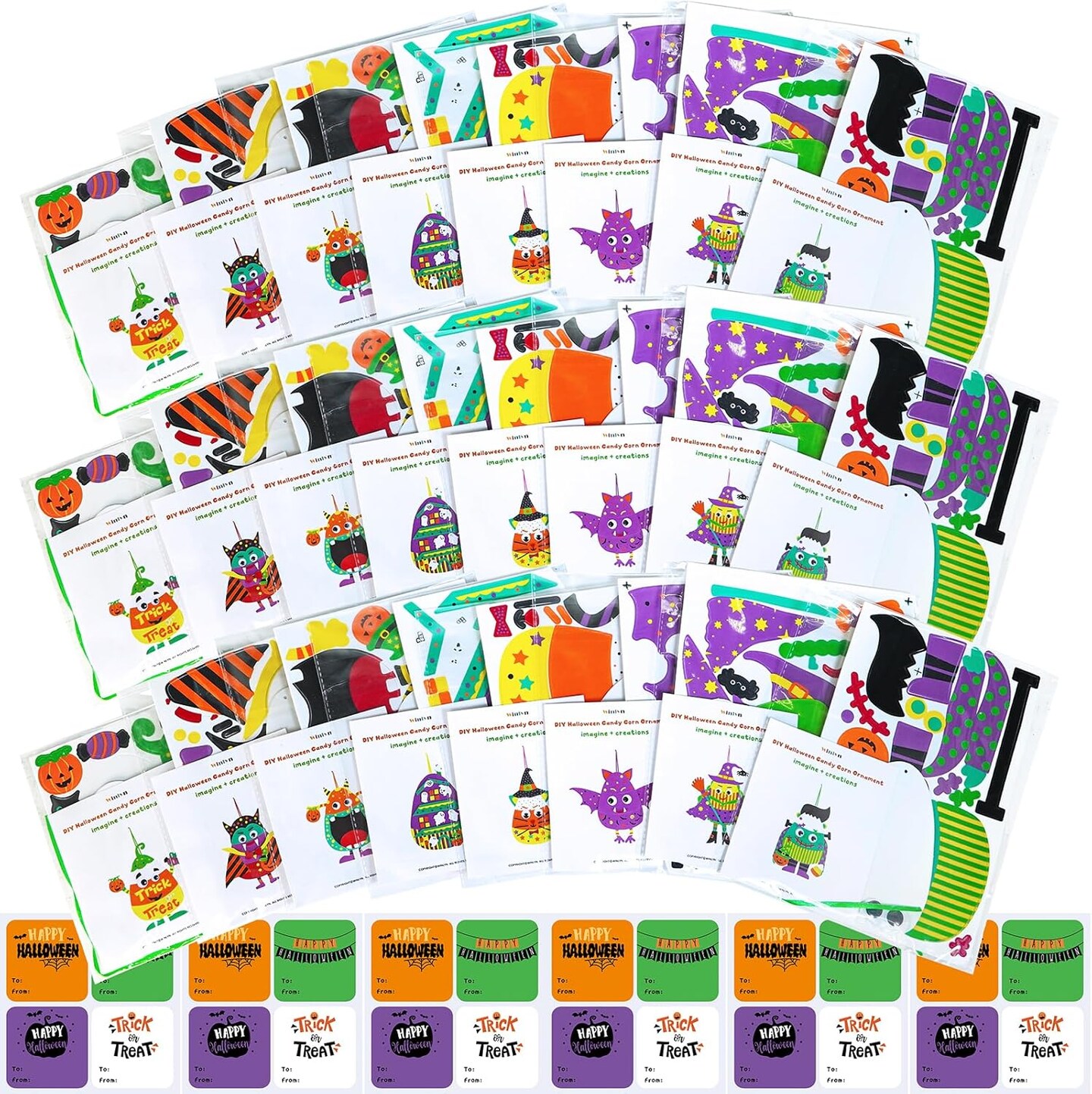 24 Sets Halloween Crafts Kits Fall Kids Crafts