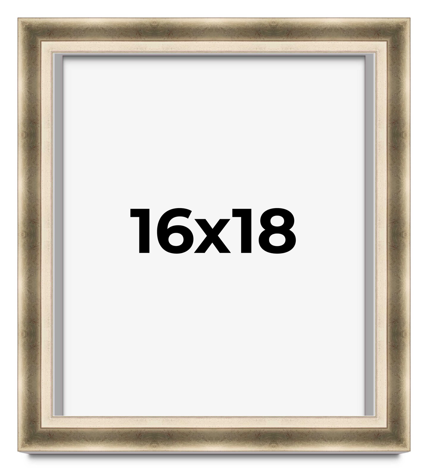16x18 Deep Shadow Box Picture Frame with UV-Resistant Acrylic &#x26; Acid Free Backing, Available in 4 Finishes - Gold, Silver, Brown, White