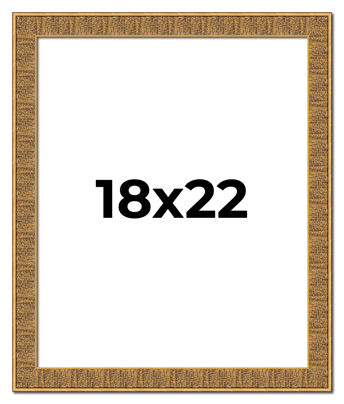 18x22 Sculpted Picture Frame with UV-Resistant Acrylic & Acid Free Backing, Available in 5 Finishes - Black, Blue, Gold, Silver, and White