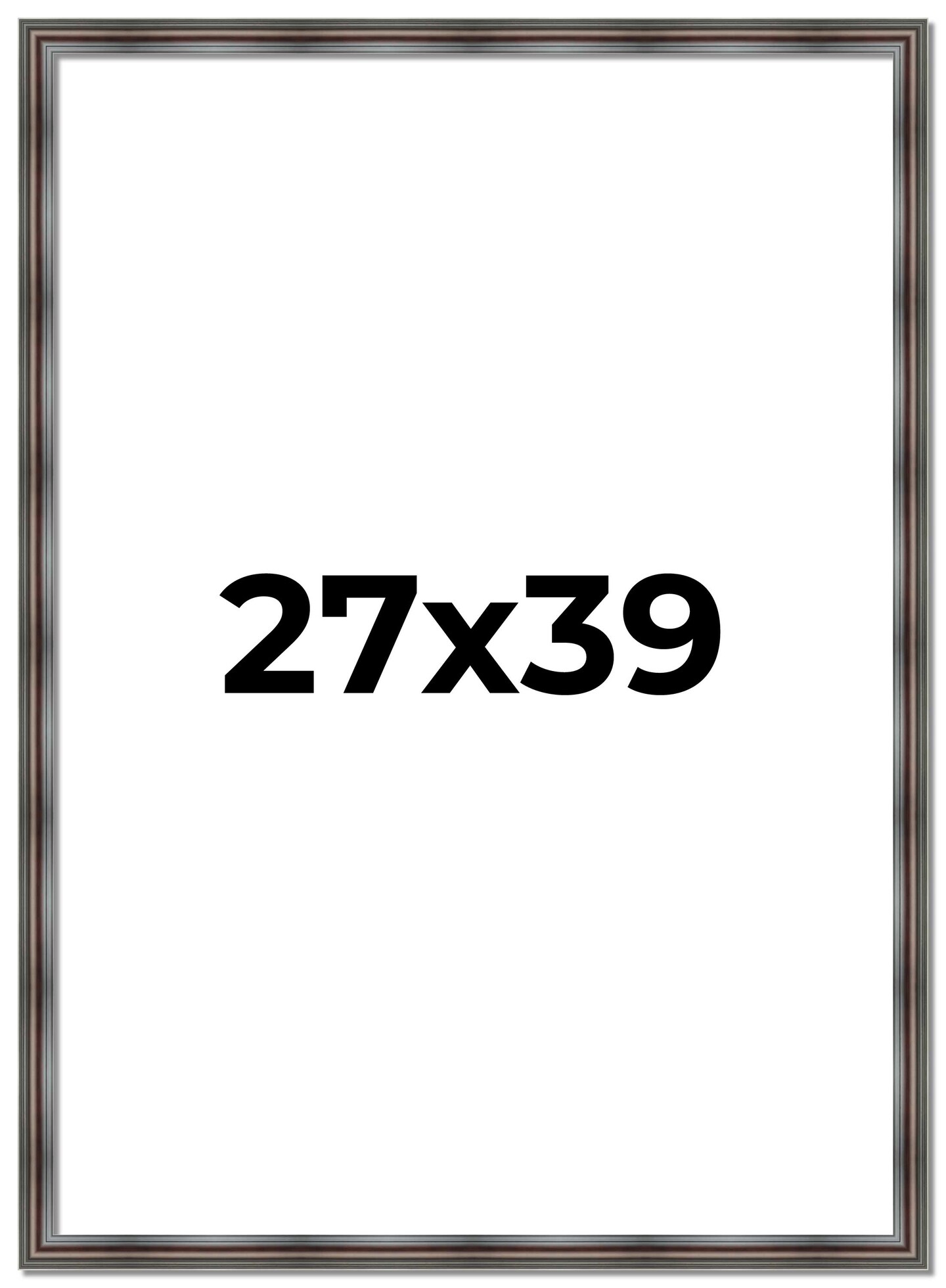 27x39 Deep Shadow Box Picture Frame with UV-Resistant Acrylic &#x26; Acid Free Backing, Available in 4 Finishes - Gold, Silver, Brown, White