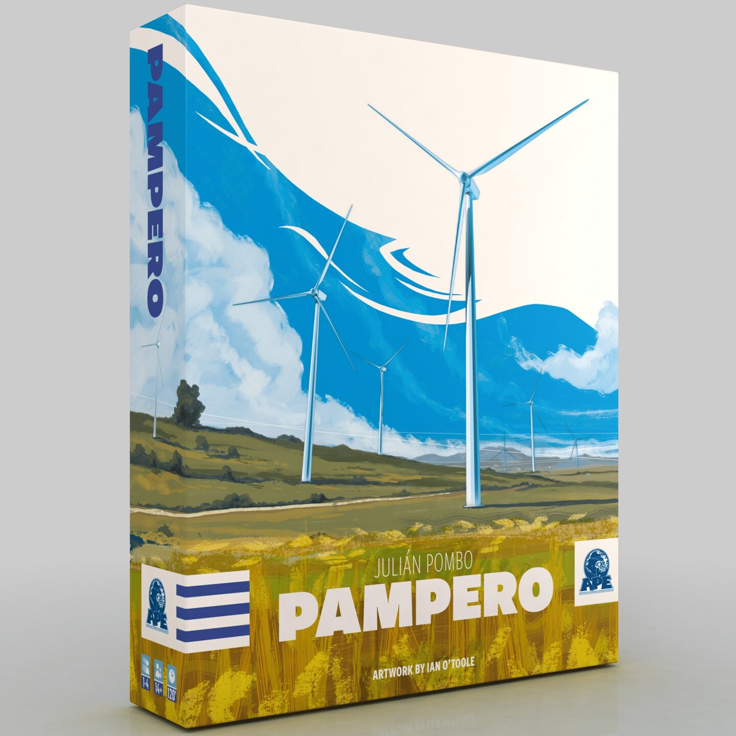 APE Games: Pampero - Strategy Board Game, A Clean Energy Game, Card Driven, Hand Management &#x26; Action Selection, Ages 14+, 1-4 Players, 60-150 Min