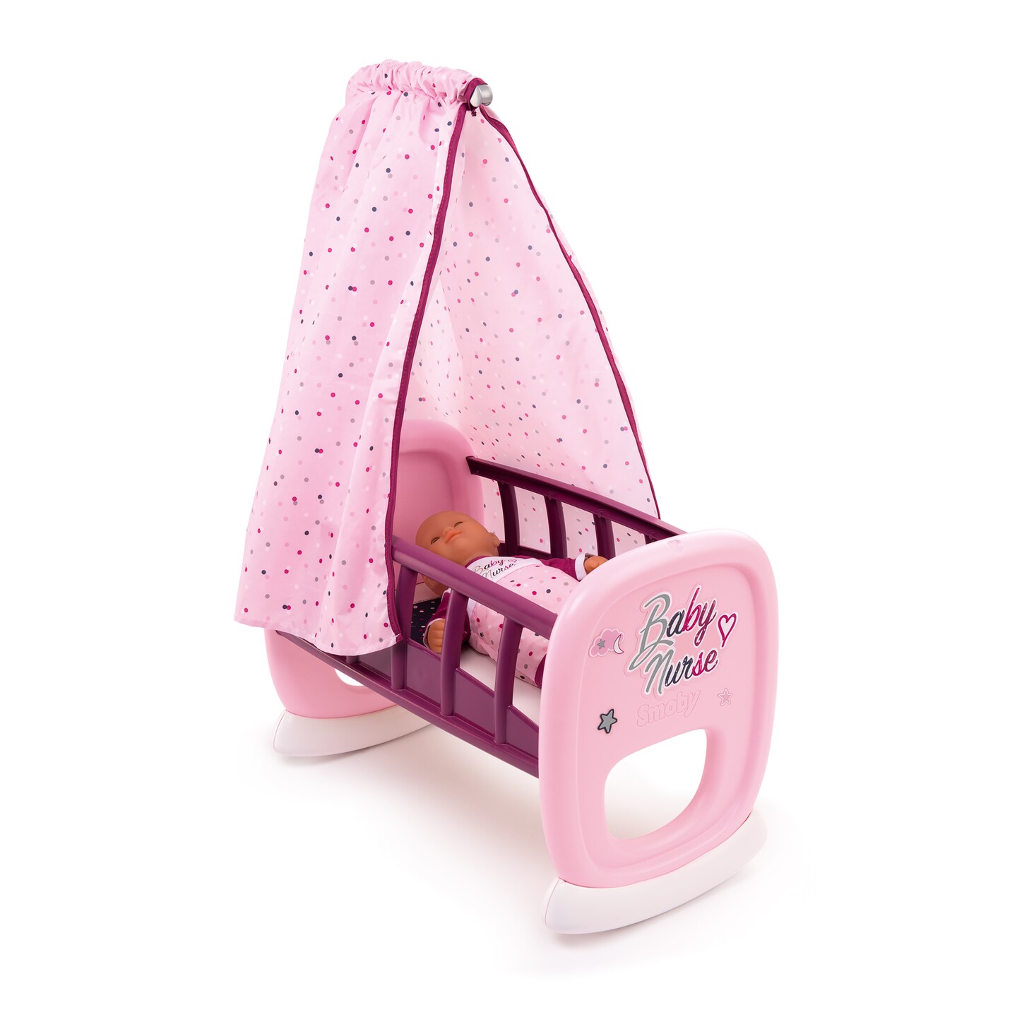 Smoby - Baby Doll Nurse Cradle, Pink