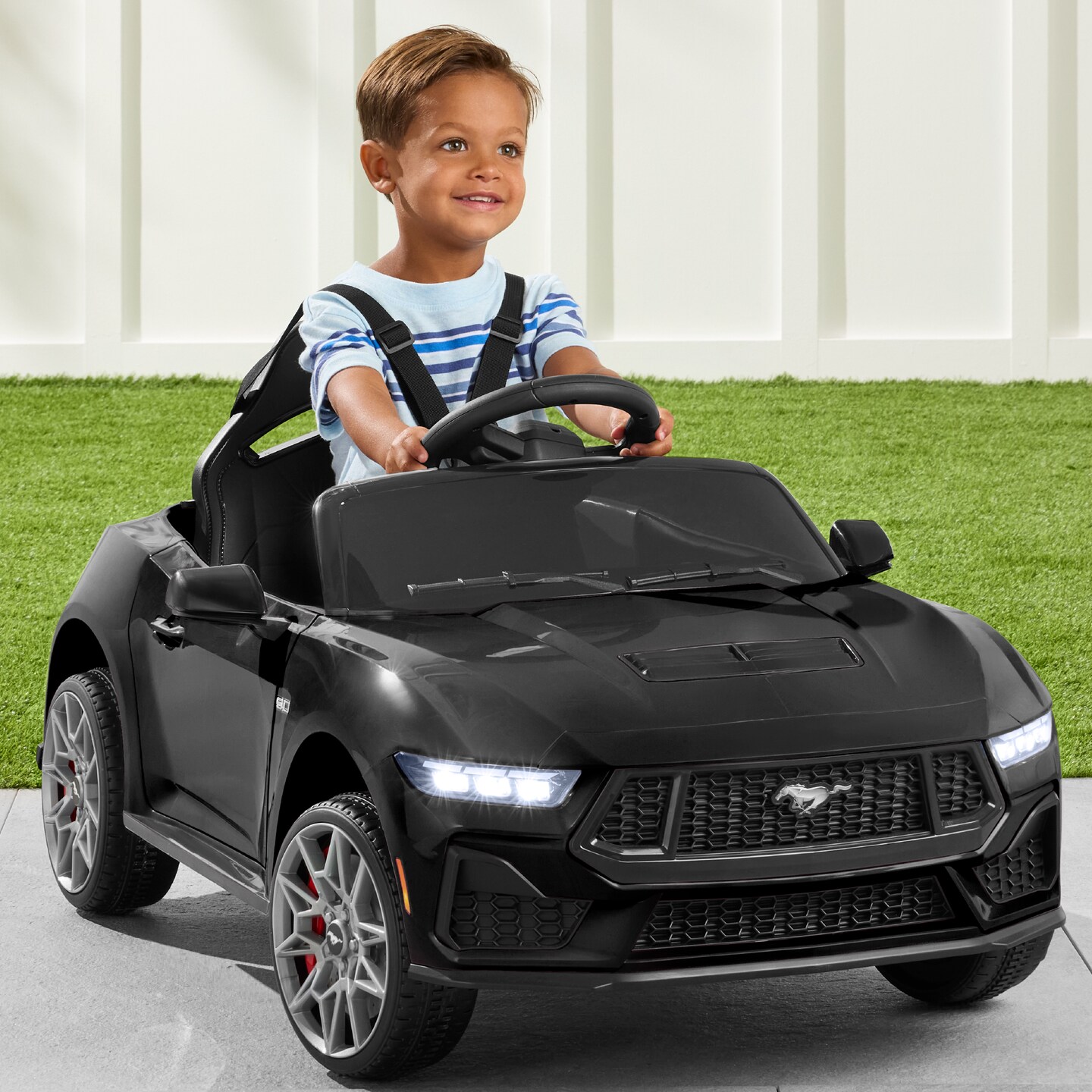 Best Choice Products Kids 12V Electric Ride-On Car Officially Licensed Ford Mustang w/ Remote, LED Lights