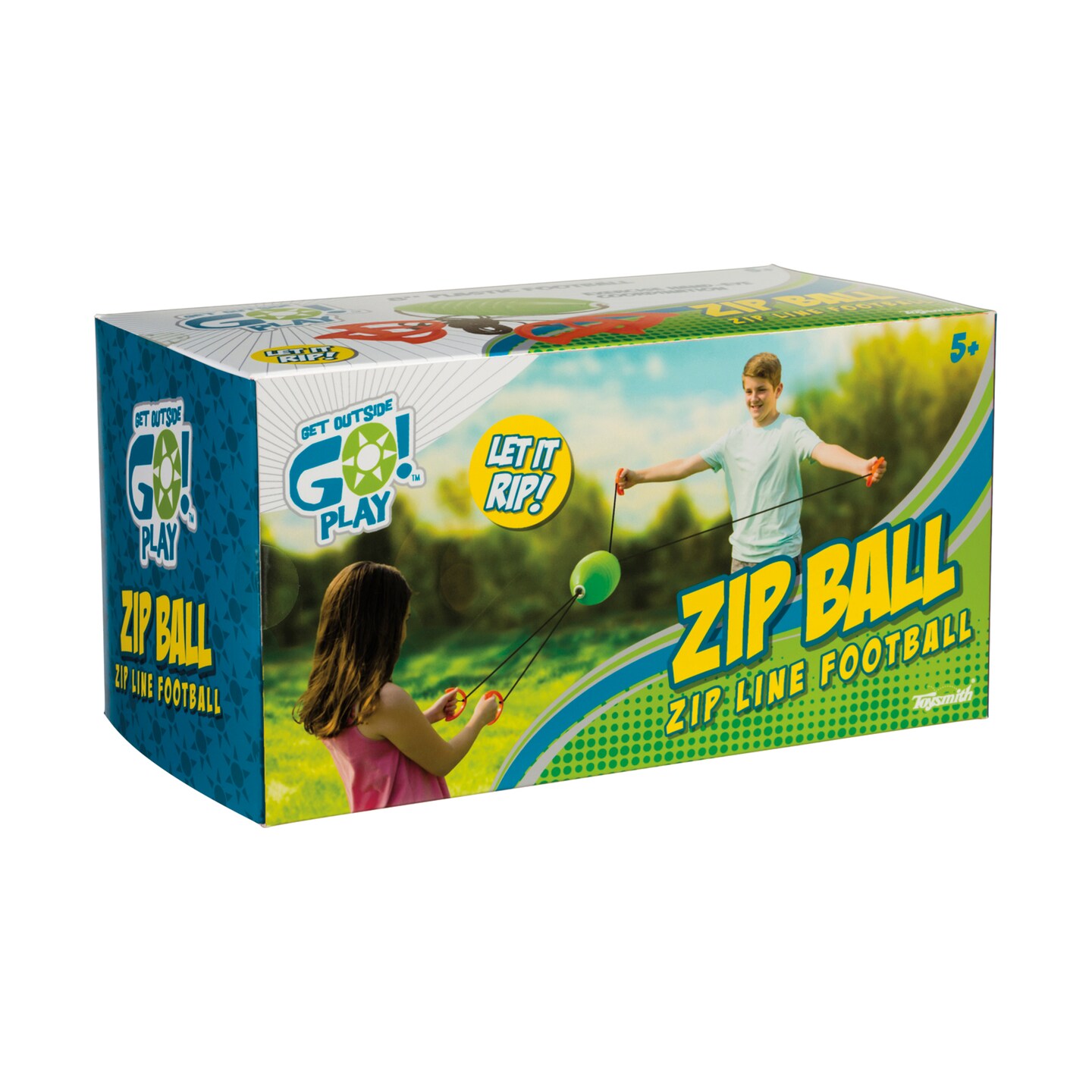 Toysmith Zip Ball, multi