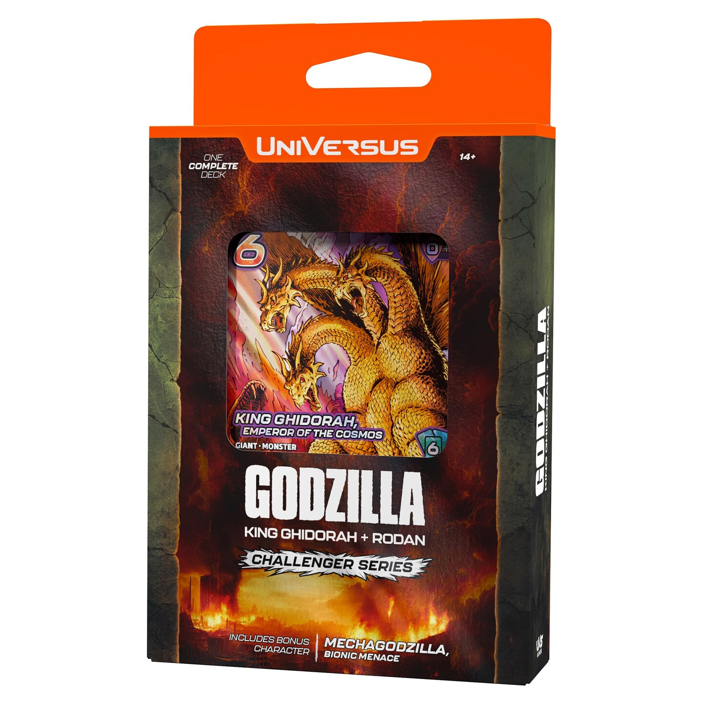 UniVersus Godzilla Challenger Series - King Ghidorah &#x26; Rodan Deck - 2 Character Decks, Ready To Play, Deck Building Card Game, Licensed, UVS Games