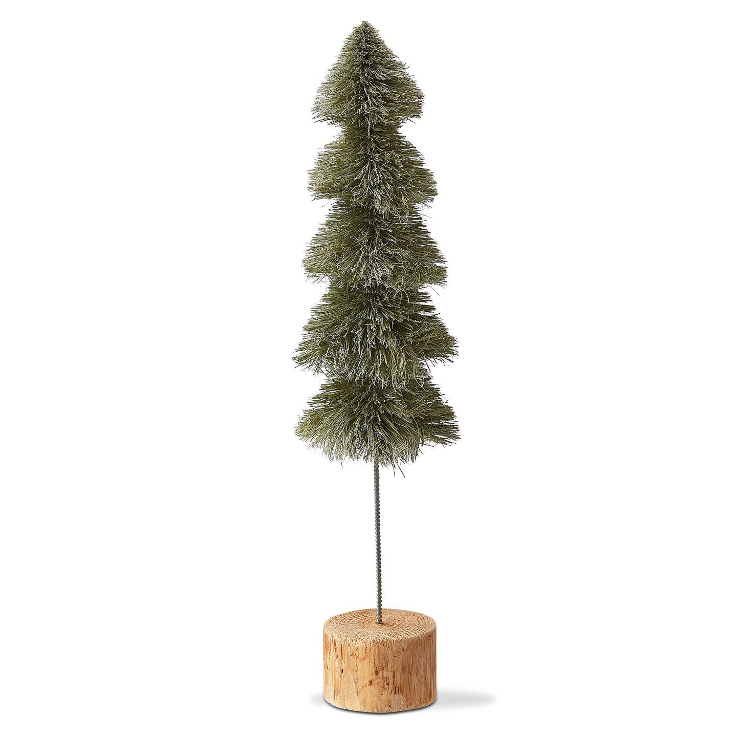 Sisal Christmas Tree Decorations for Tabletop or Mantel Large Light Green 18 inch
