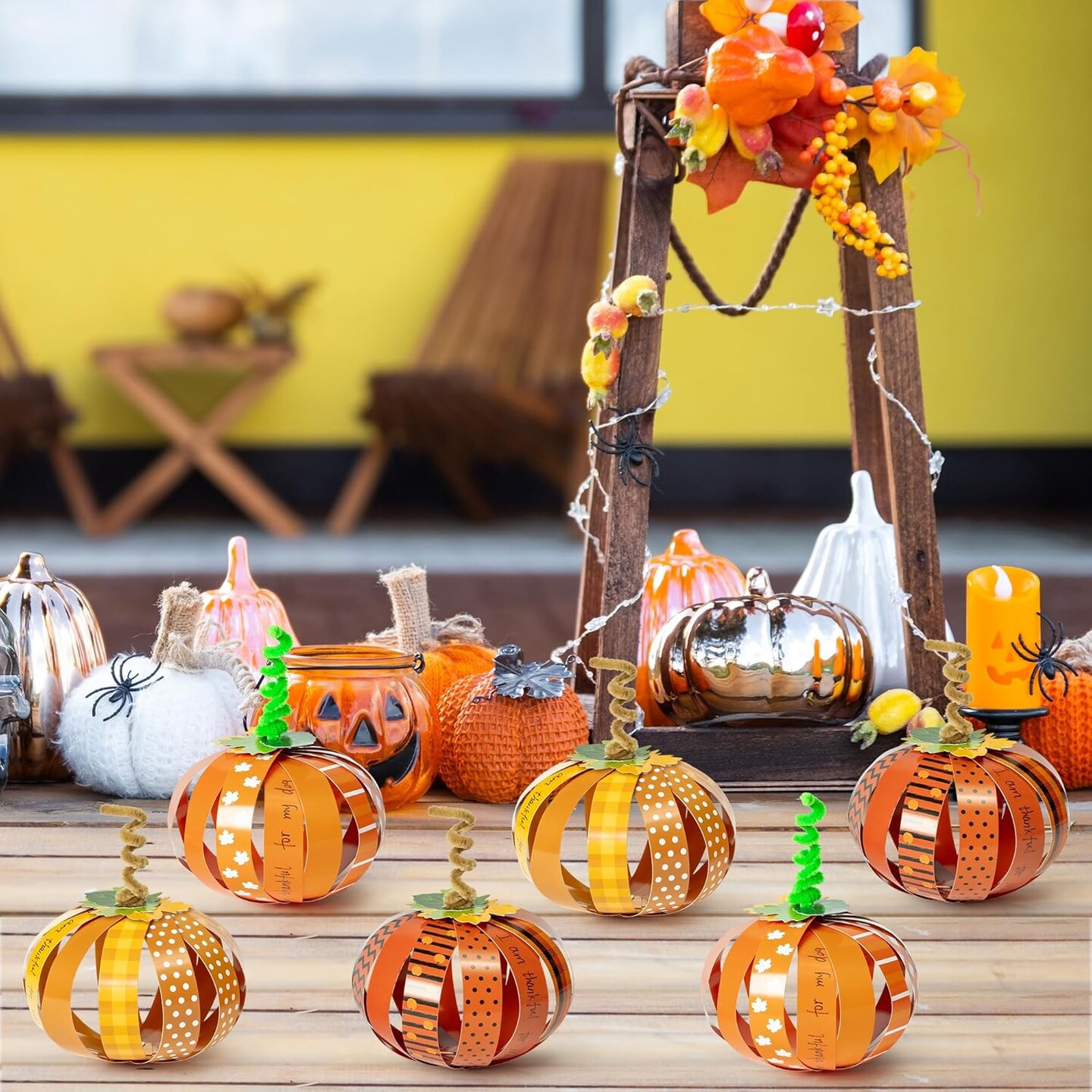 36Pcs Halloween Pumpkin Craft Kit