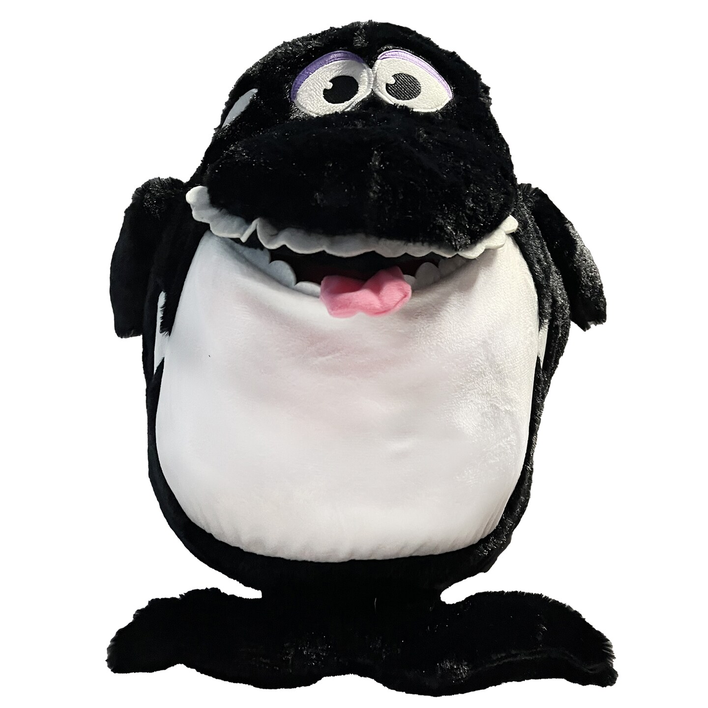 Tummy Stuffers: Shark - Black &#x26; White - Storage Plush, Holds Items-Blankets-Toys Inside, Stuff-Store-Play, Kids Happy Soft Animal Character Companion