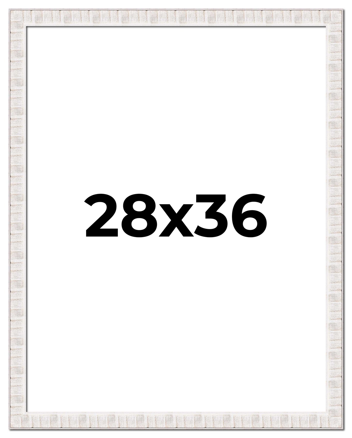 28x36 Sculpted Picture Frame with UV-Resistant Acrylic & Acid Free Backing, Available in 5 Finishes - Black, Blue, Gold, Silver, and White