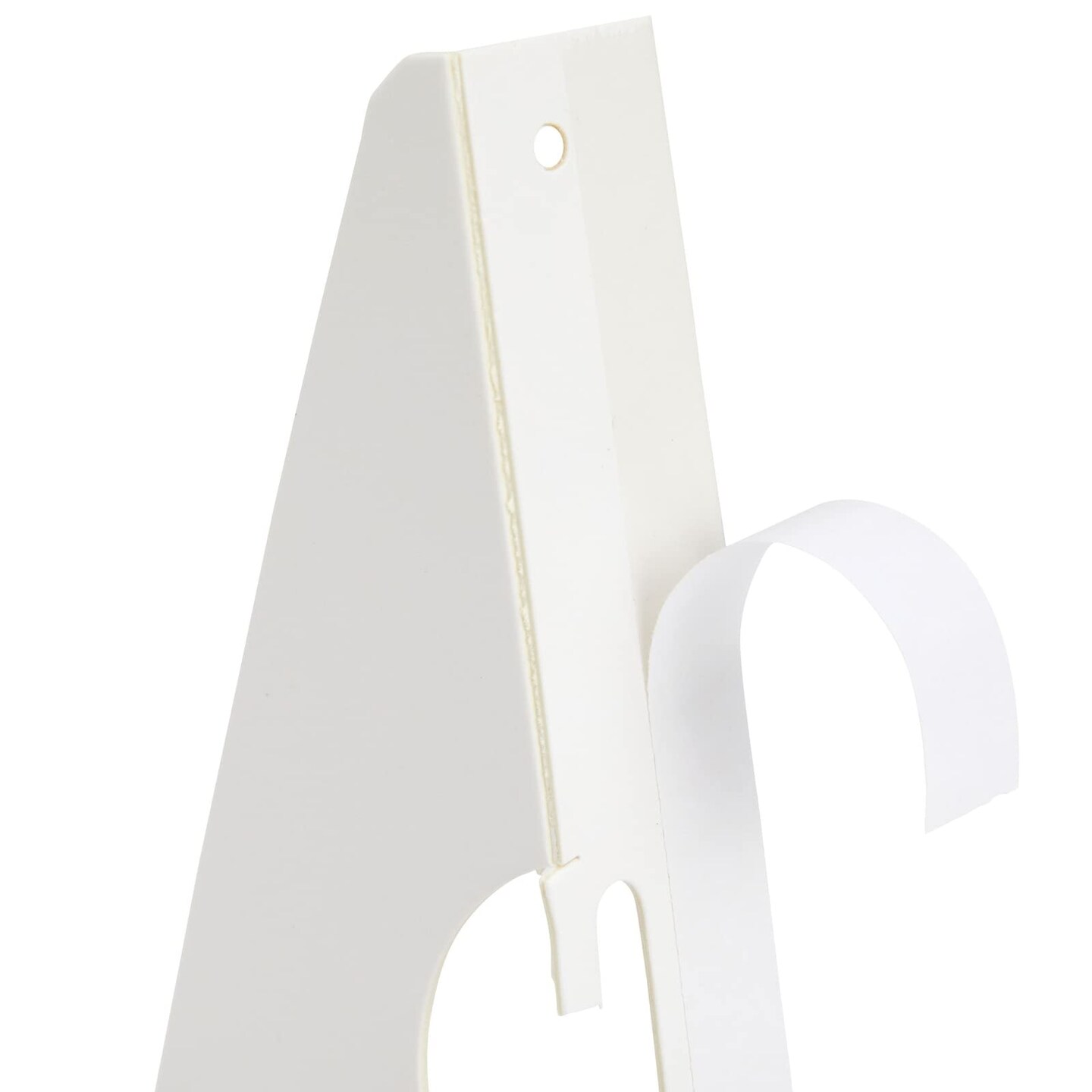 50-Pack Self-Stick 7 in Cardboard Easel Backs, Picture Frame and Art Easel Stand Bulk Pack for Photographs, Artwork, Posters, Signs, and Craft Projects (White)