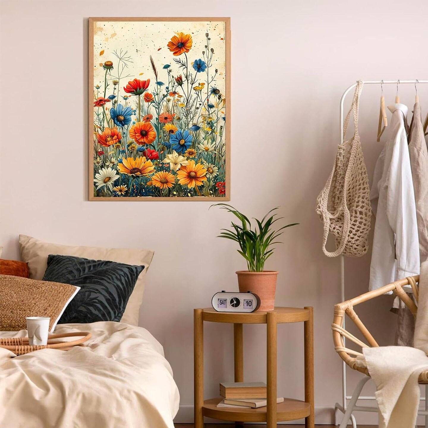 Wild Flowers Diamond Art Painting for Adults,Diamond Art Kits,5D Diamond Painting for Adults,Gem Art Kits for Gift Home Decor