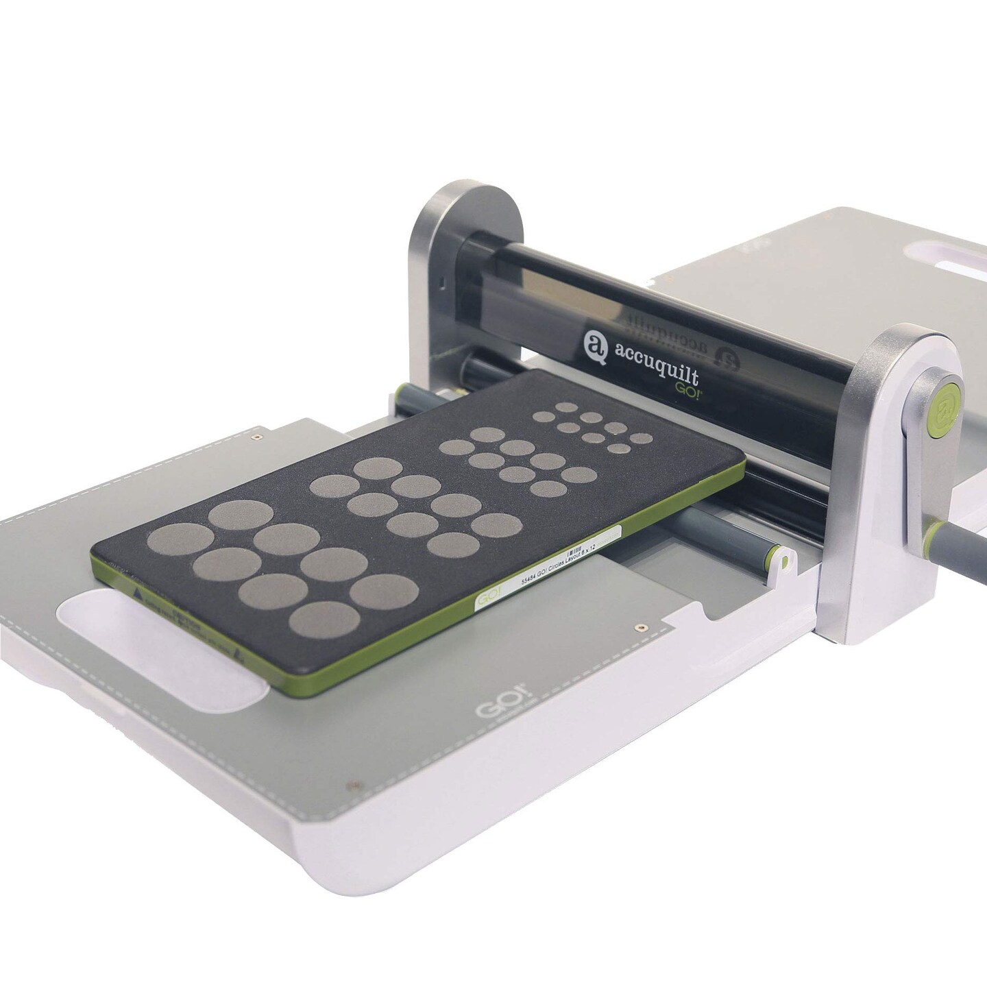 AccuQuilt GO! Circle Quilt Die – 1/2", 3/4", 1", 1 1/4" Fabric Cutting Die for Appliqué Quilting, Requires 6" x 12" Cutting Mat