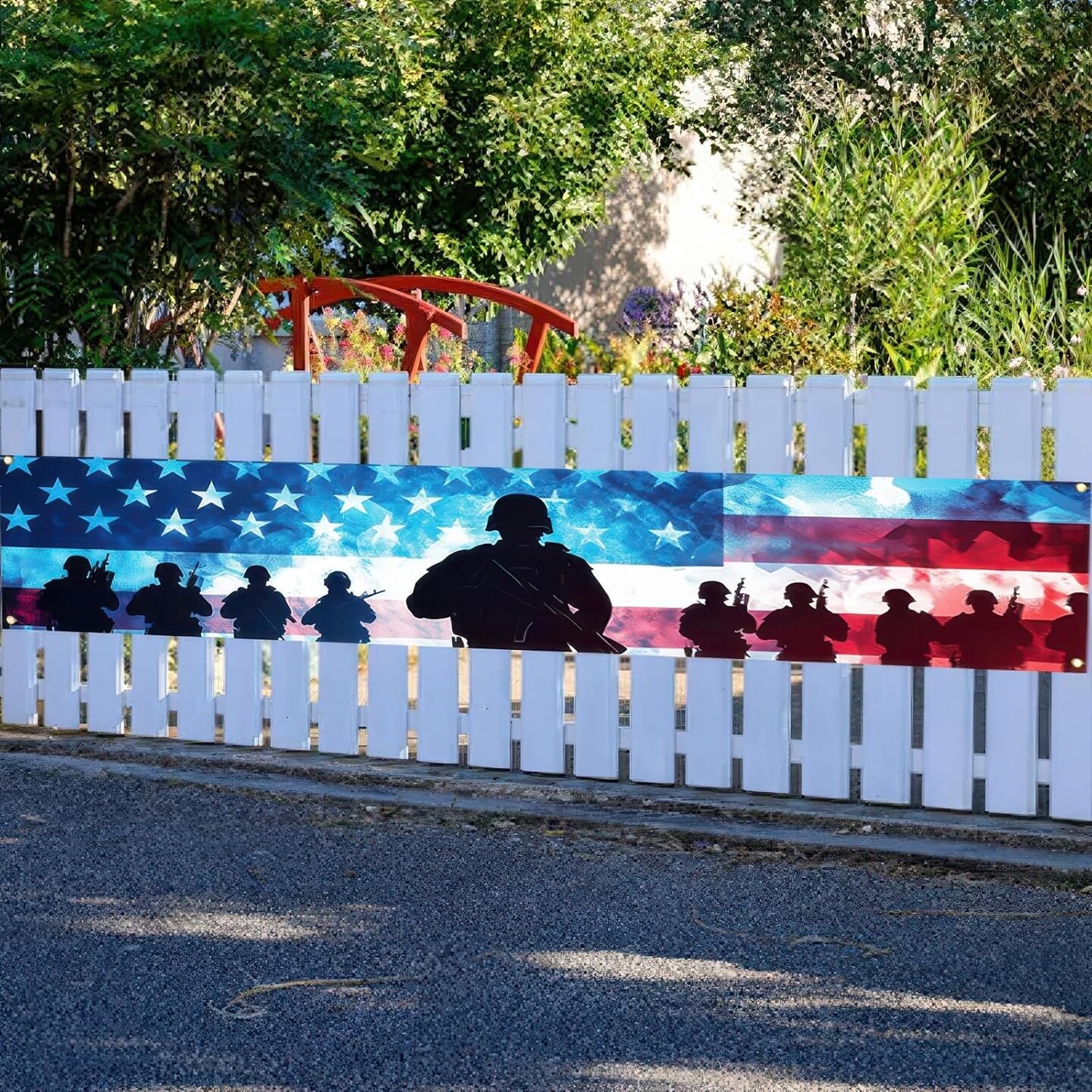 Veterans Day American Independence Day Decorations 118 x 20 inch Thank You Veterans Outdoor Decorations and Supplies for Home Party 4th of July Independence Day