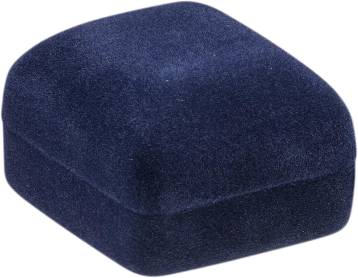 Luxury Rounded-Top Velvet Ring Box - Ring Gift Box for Engagement, Proposal, Wedding Day - Elegant Velour Jewelry Storage Box for Men &#x26; Women - Small Ring Case with Satin Inner Top