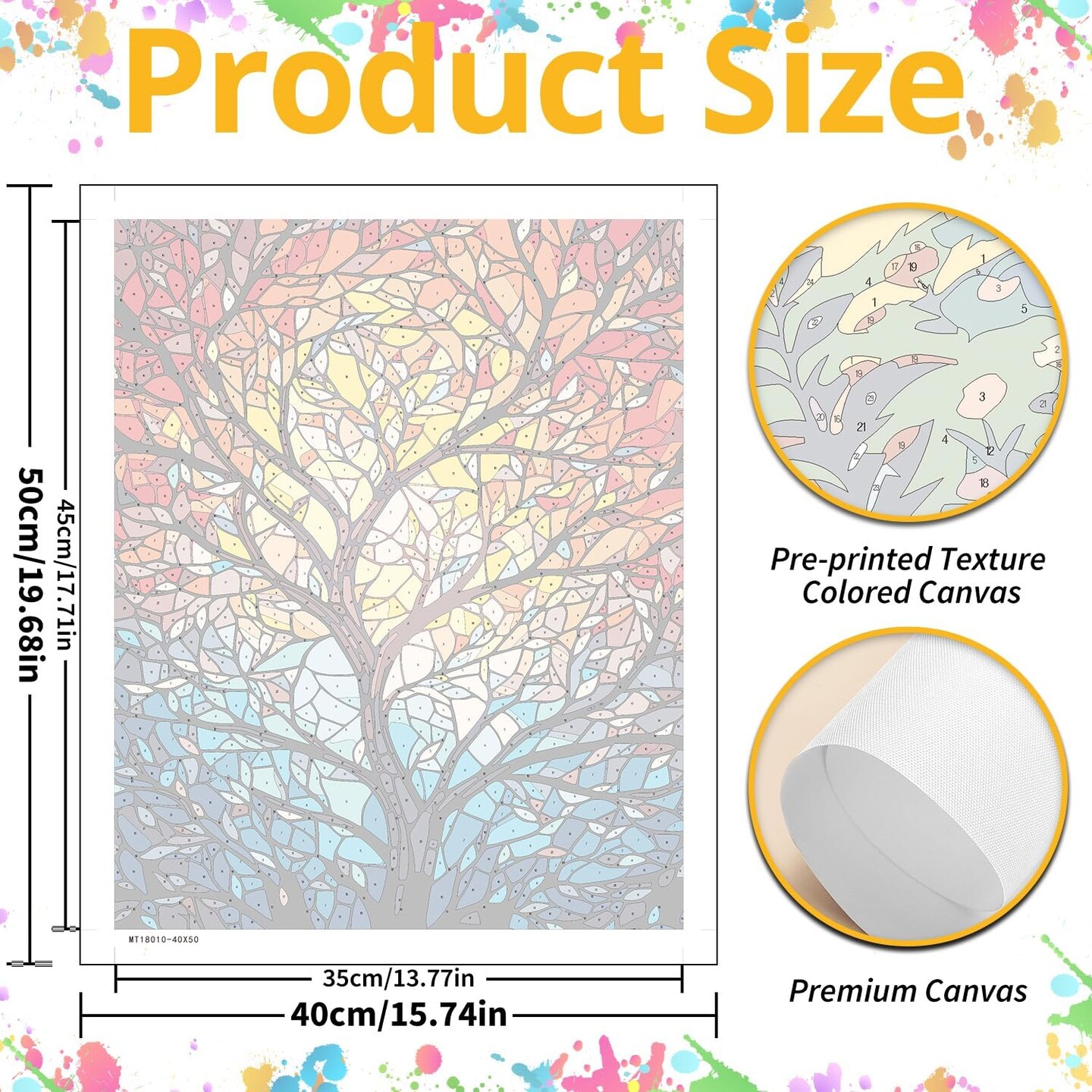 Stained Glass Paint by Numbers Kit
