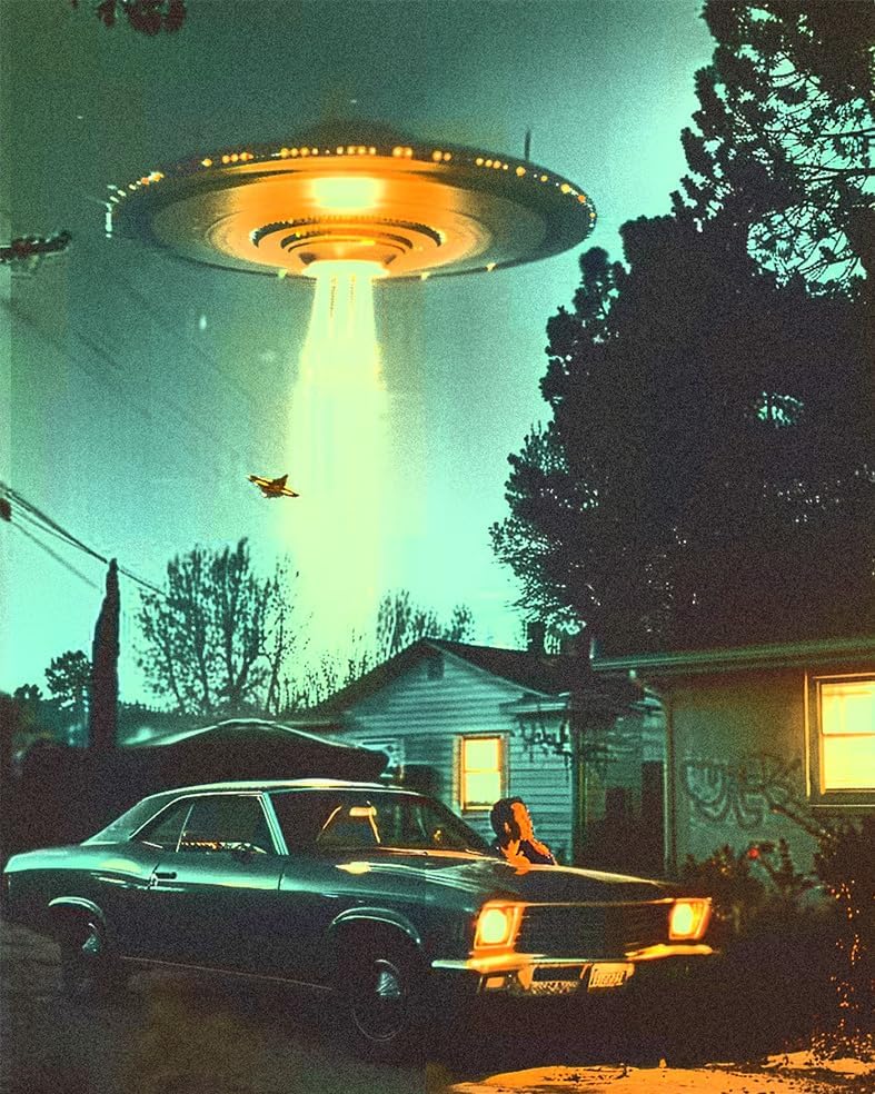 Paint by Number for Adults Beginners an Extraterrestrial Visitor DIY Painting by Number on Canvas with Brushes Acrylic Paints