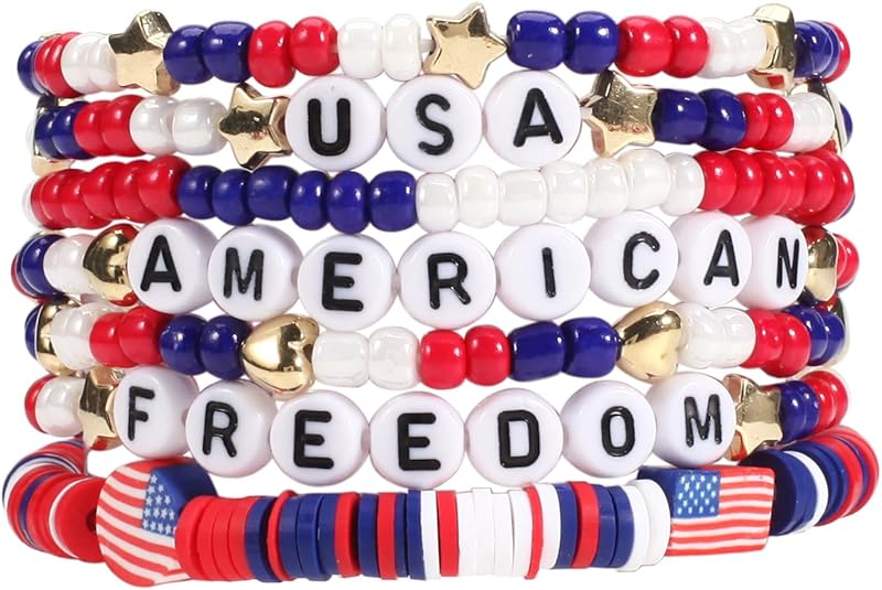Halloween Bracelets Stackable Heishi Beaded Stretch Bracelets