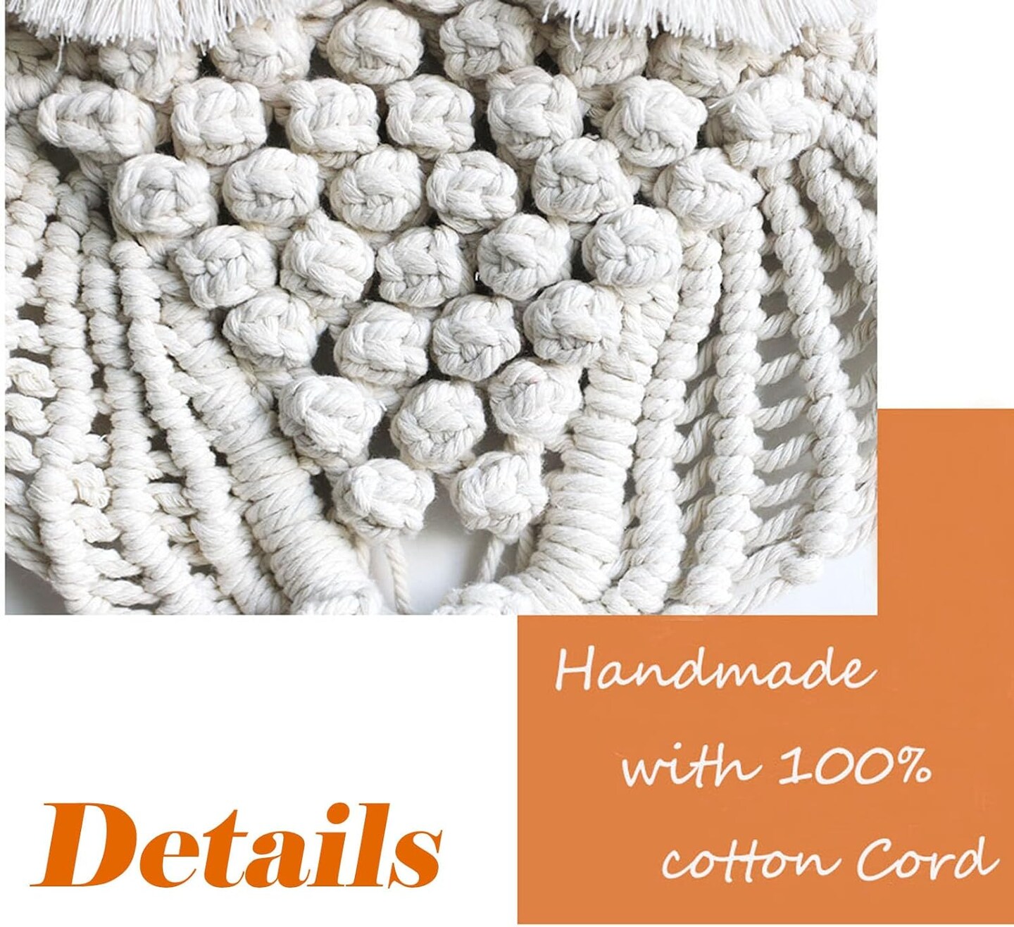 Owl Macrame Wall Hanging Hand-Woven Boho Tapestry, Owl-Themed Wall Decor for Bedroom, Living Room, or Nursery (Beige, Small)