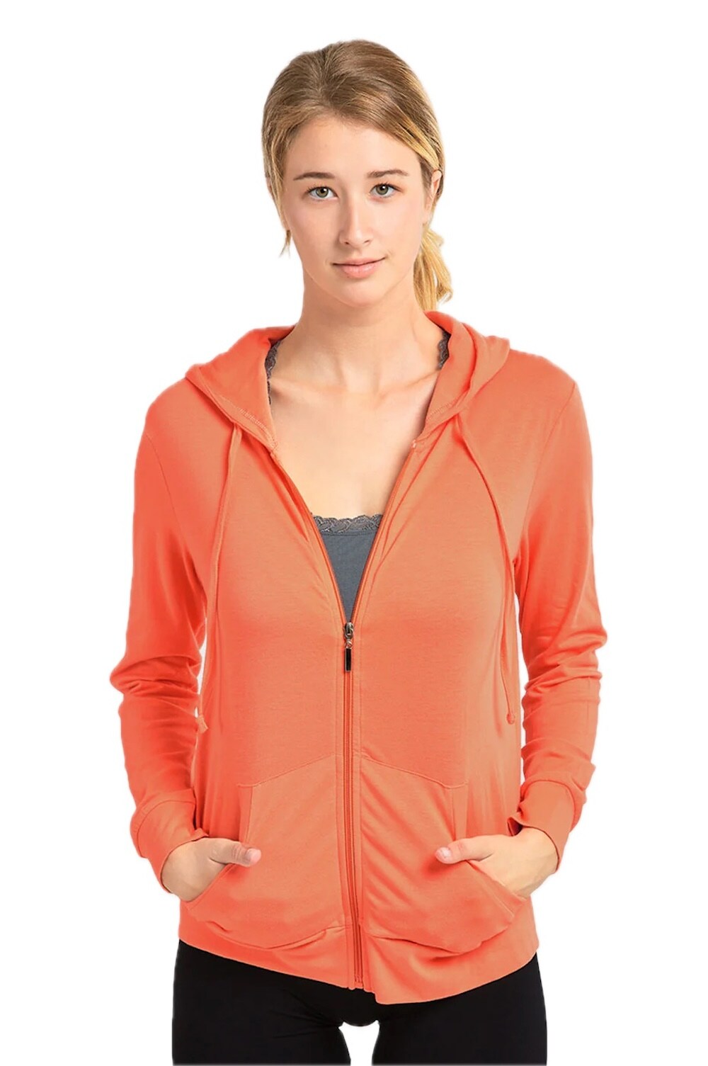 Pack of 3 Women&#x2019;s Cotton Hodded Zip-Up Sweatshirt