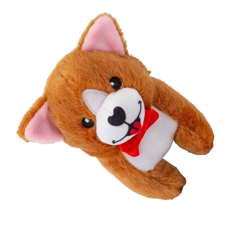 5&#x22; x 4 1/2&#x22; Mini Valentine&#x2019;s Day Stuffed Corgi Toys 12 Pc