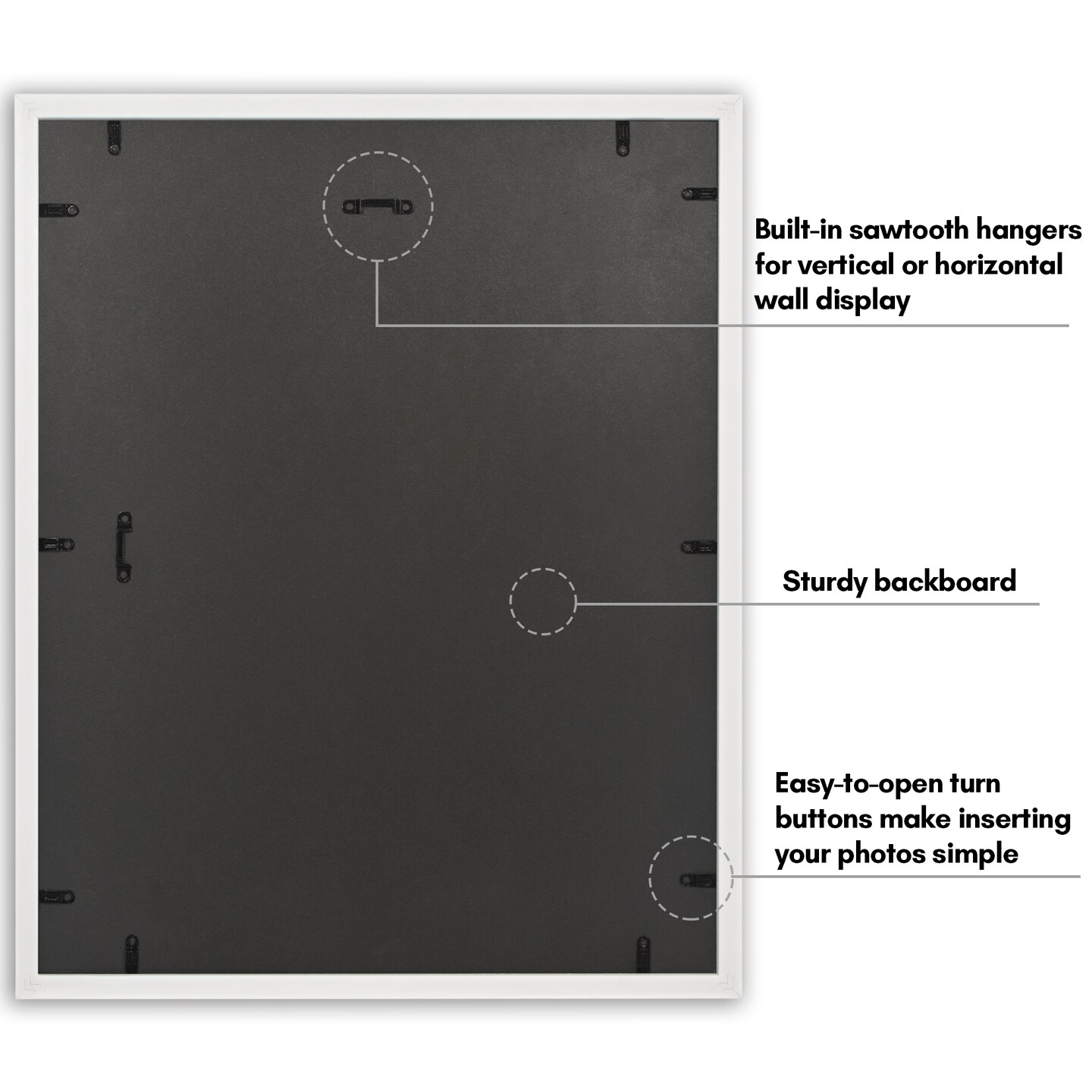 Americanflat Vintage Frames - Picture Frame with Beaded Accents - Use with Included Mat - Distressed Finish