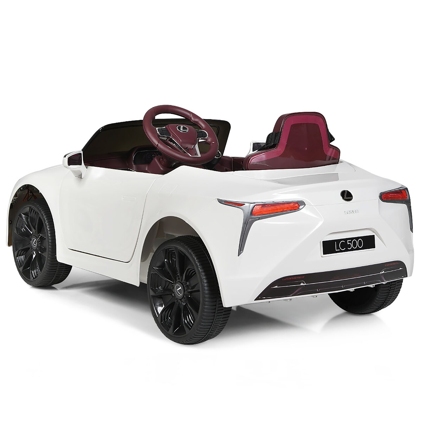 Costway 12V Kids Ride on Car Lexus LC500 Licensed Remote Control Electric Vehicle White