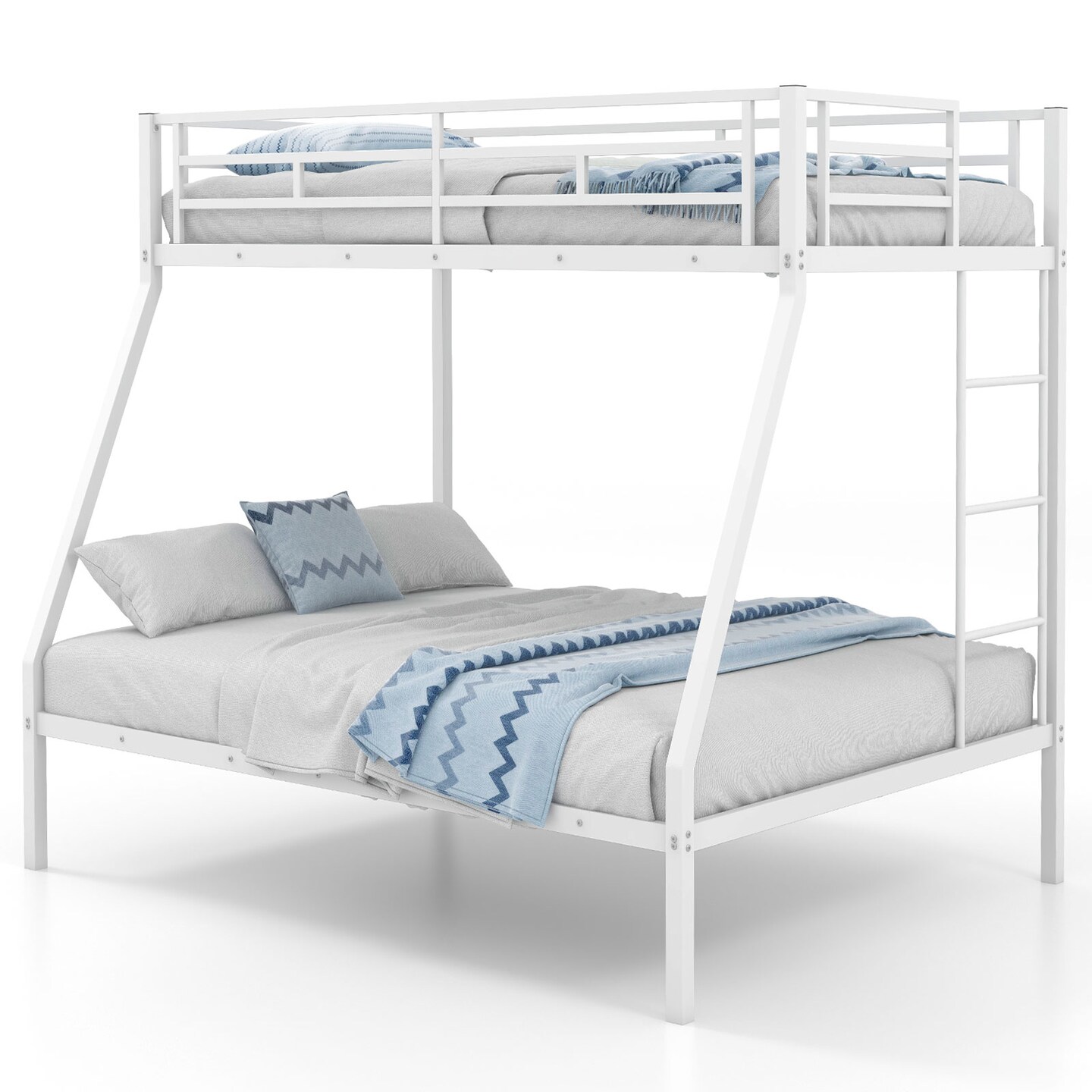 Metal Slatted Bed Frame for Teens Adults Noise-Free No Box Spring Required