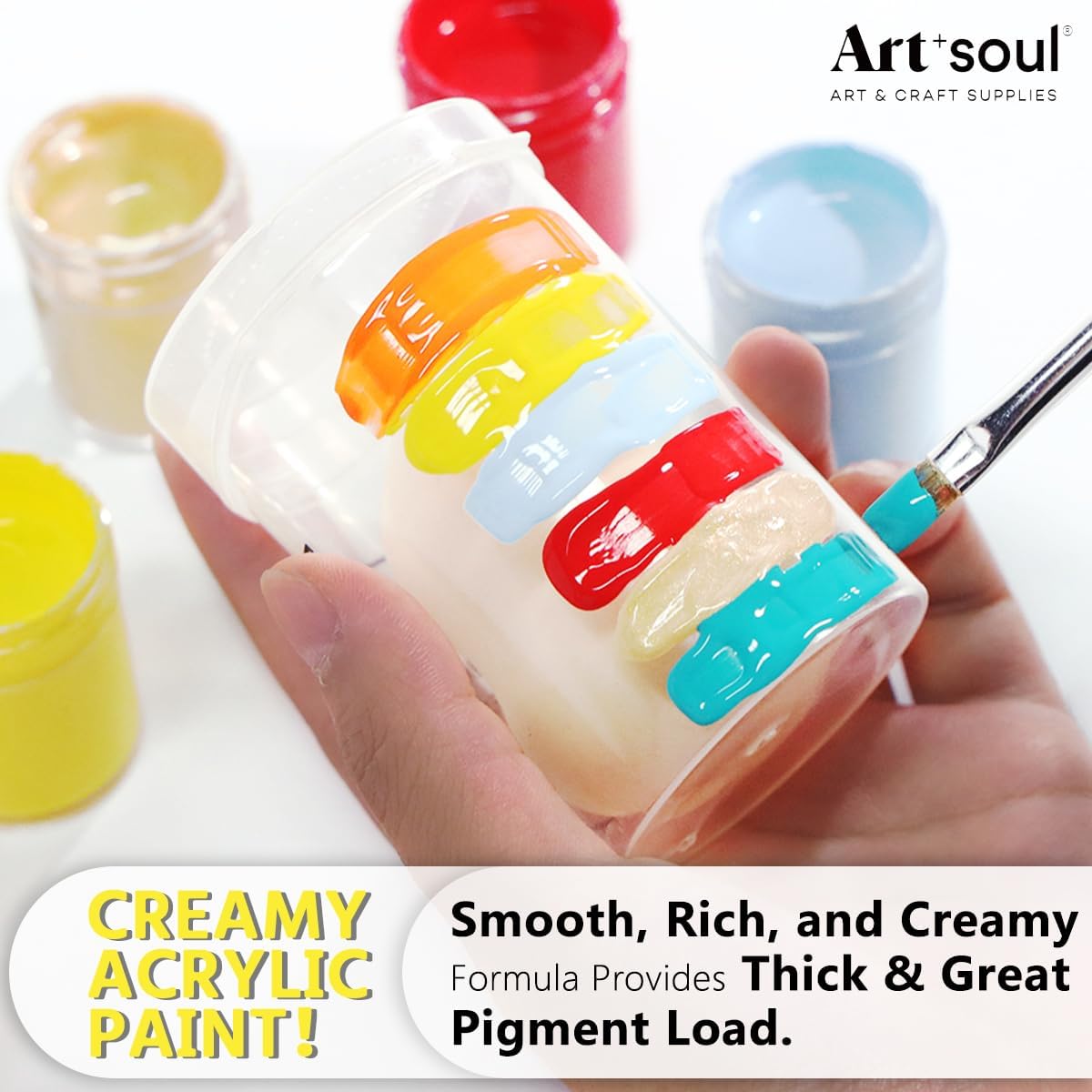 Acrylic Paint Set - 24 Vibrant Colors, 0.5oz/15ml Jars, Non-Toxic - Elevate Your Creative Journey with Exceptional Painting Results!