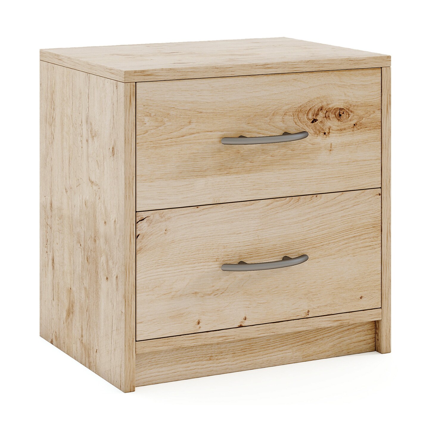 2-Drawer Nightstand, Sturdy Construction and Multiple Storage Options