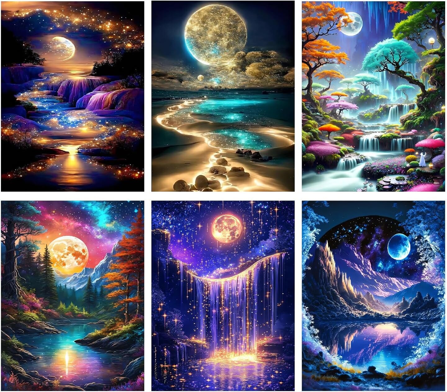 Artnapi Diamond Painting Set 5D DIY | Diamond Painting Immagini | Rainbow Cat 30 x 40 cm | Diamond Painting Painting with Numbers | Mosaico di
