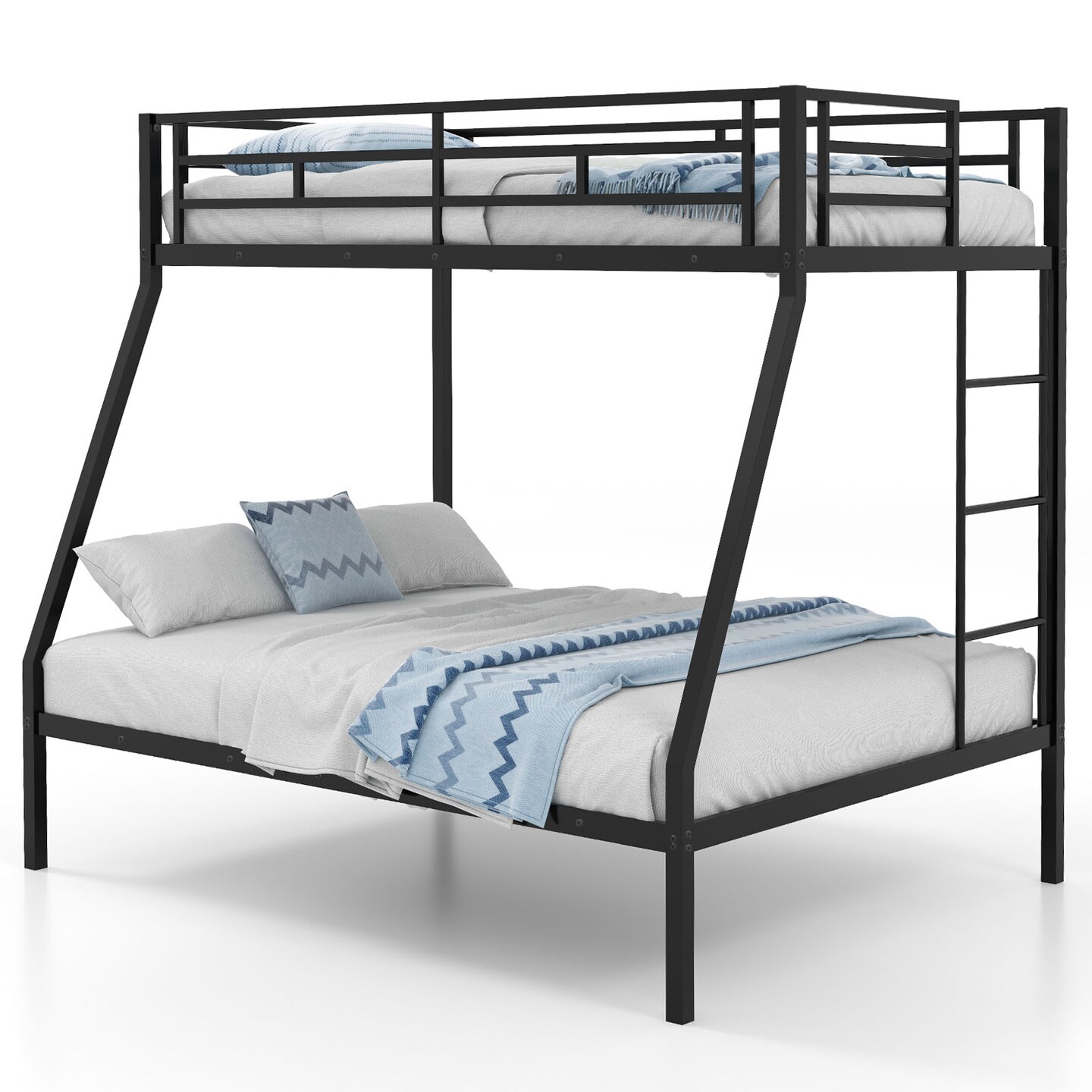 Metal Slatted Bed Frame for Teens Adults Noise-Free No Box Spring Required