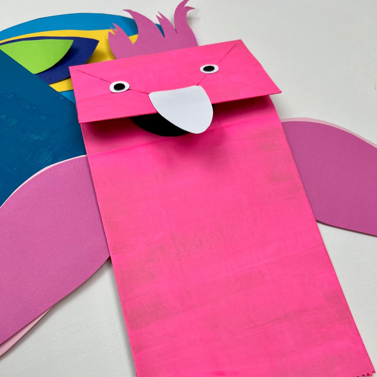Kids Club: Paper Bag Parrot Puppet