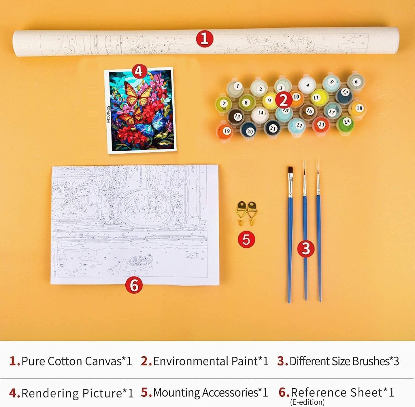 Paint by Numbers Kit for Adults,Butterfly Adult Paint by Number Kits,Painting Kits for Adults Flower,Suitable for Home Wall Decoration(16x20 Inch)