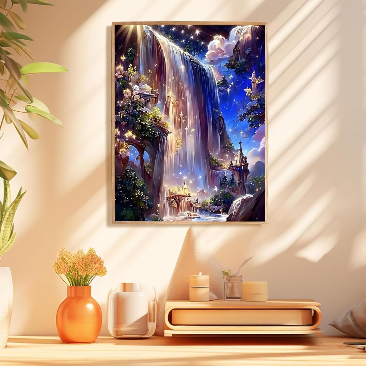 Waterfall Diamond Painting Kits, Waterfall Diamond Art Kits for Adults, DIY 5D Diamond Painting for Adults,Diamond Art Kits