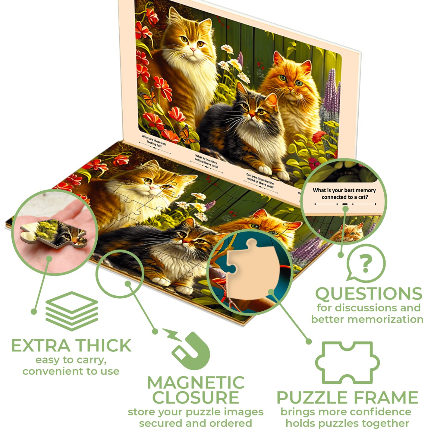 QUOKKA 35 Piece Puzzles for Adults - 3 Set Dementia Puzzles for Elderly - Large Piece Activities Products for Seniors - Alzheimers Jigsaw Puzzle Games for Adults - Dogs in The Field
