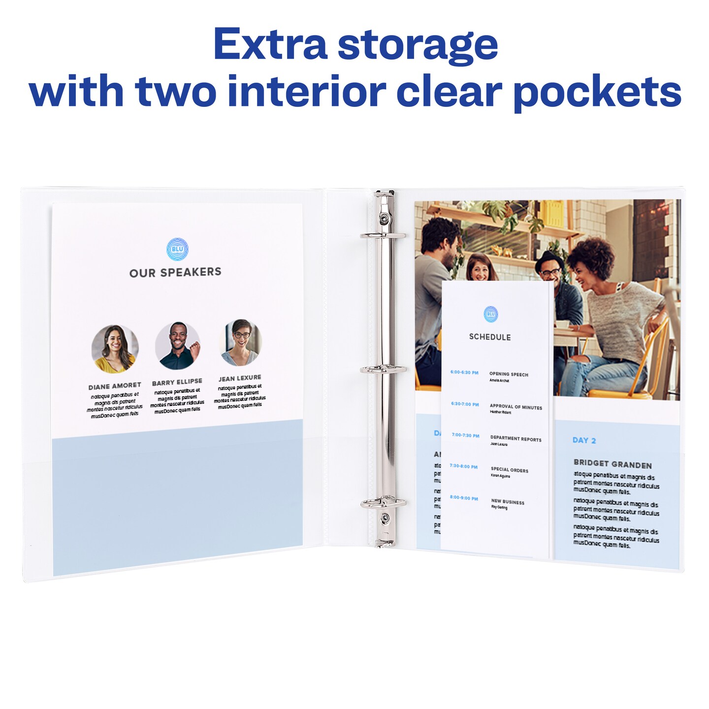 Avery Standard View 3 Ring Binders, 1" Round Rings, 175-Sheet Capacity, 1.4 Inch Wide Spine, White Binders, Ideal for Lightweight Organization and Occasional Referencing (4-Pack of 19200)