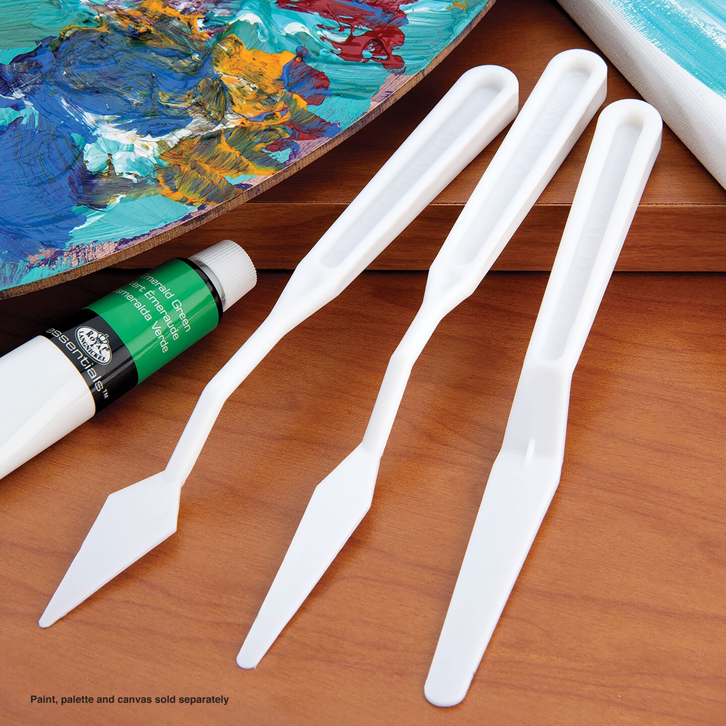 RD71 | Essentials&#x2122; 3pc Plastic Palette Knife Set