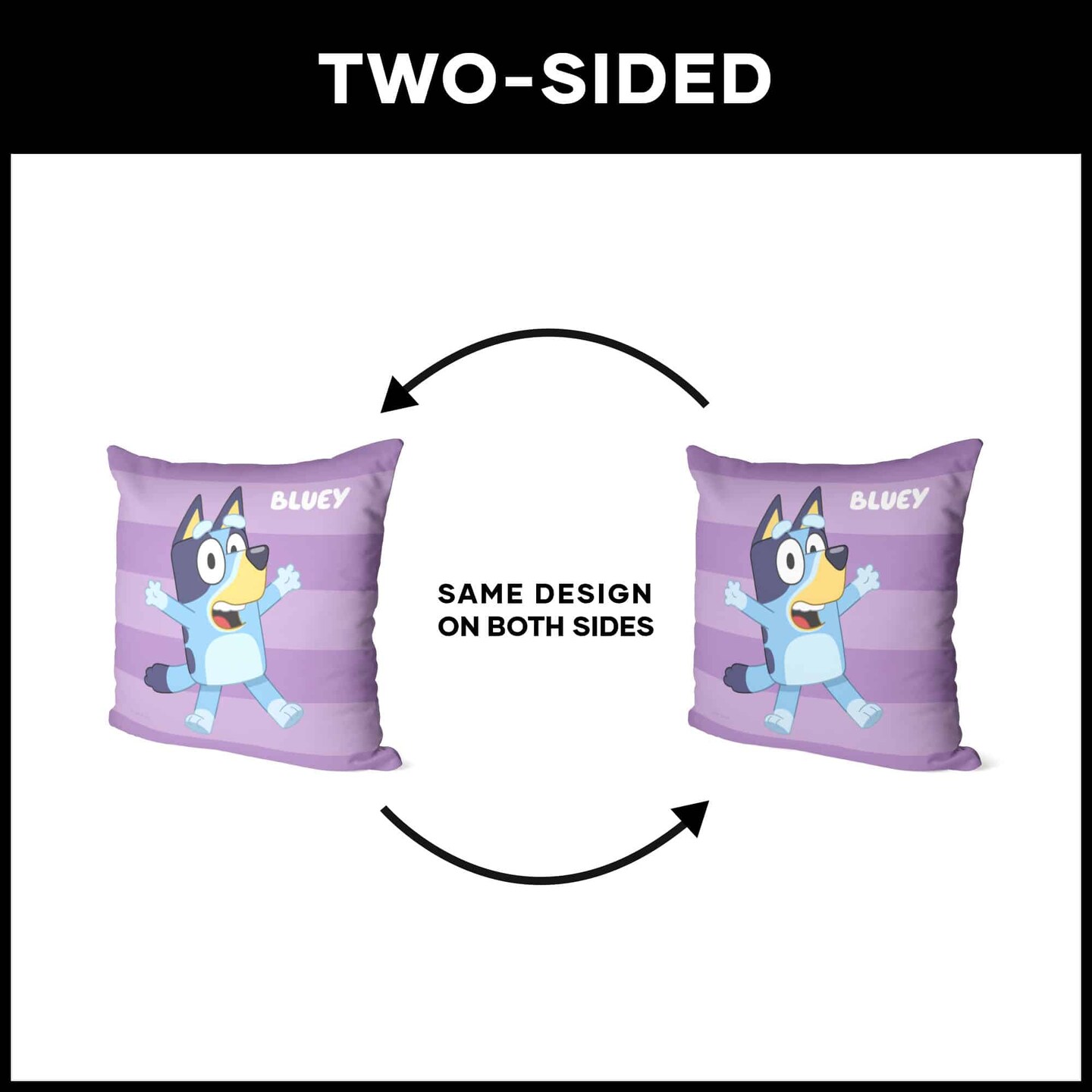 Bluey Roll Call Throw Pillow 18&#xD7;18 Inches