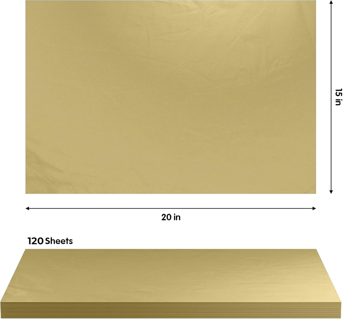 120 Sheets of Tissue Paper - 15&#x22; x 20&#x22; Packing Paper Sheets for Moving - 10lb Wrapping Paper - Newsprint Paper for Packing, Gift Wrapping, Moving Supplies &#x26; Protecting Items
