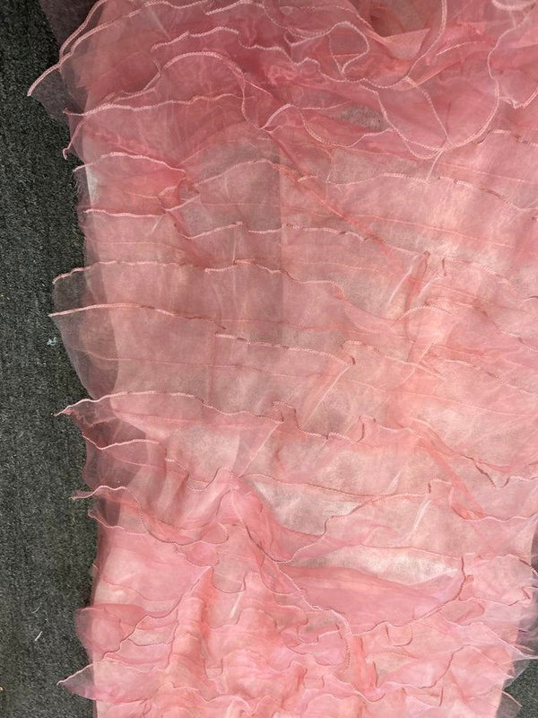 1 Yard Voluminous Ruffle Organza Fabric for Backdrops & Dresses 52/54" Width
