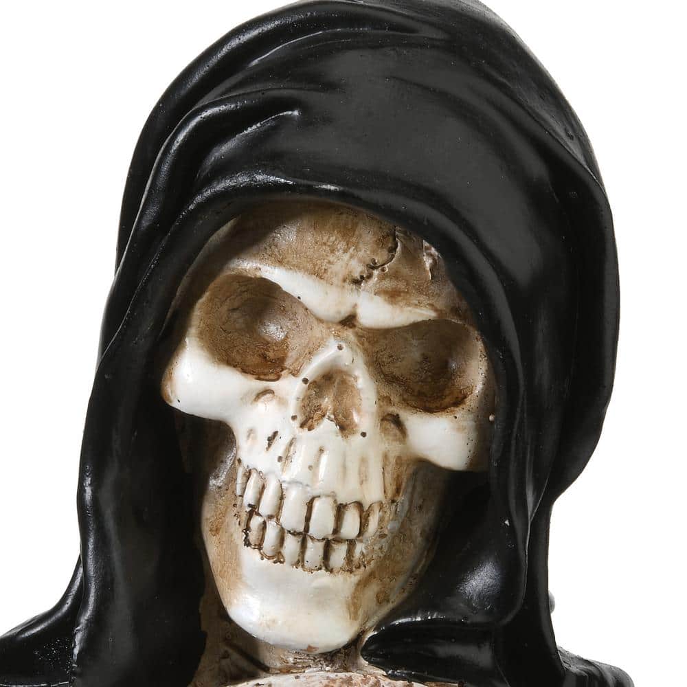 16 Inch Grim Reaper Skeleton and Tombstone for Halloween