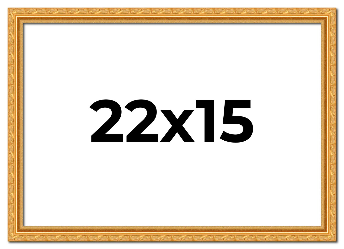 22x15 Solid Wood Antique Picture Frame with UV-Resistant Acrylic & Acid-Free Backing, Available in 4 Finishes: Bronze, Gold, Silver, and Gold with Black