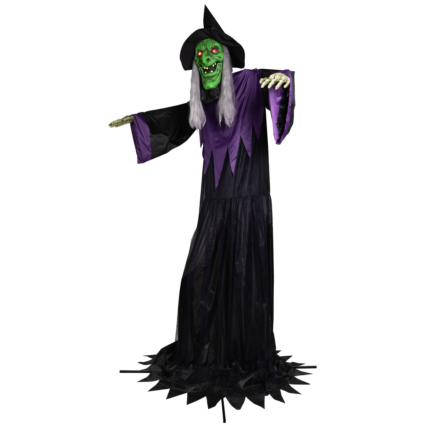Northlight Huge Lighted and Animated Talking Witch Commercial Outdoor Halloween Decoration - 15&#x27;
